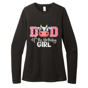 Dad of The Birthday Cow Family Cow Farm Matching Womens CVC Long Sleeve Shirt