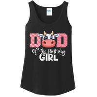 Dad of The Birthday Cow Family Cow Farm Matching Ladies Essential Tank