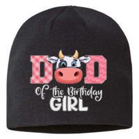 Dad of The Birthday Cow Family Cow Farm Matching Sustainable Beanie