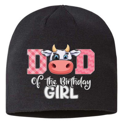 Dad of The Birthday Cow Family Cow Farm Matching Sustainable Beanie