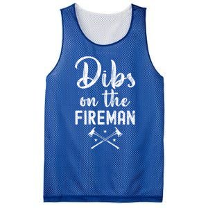 Dibs On The Fire Funny Fire Firefighter Graphic Gift Mesh Reversible Basketball Jersey Tank