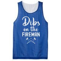 Dibs On The Fire Funny Fire Firefighter Graphic Gift Mesh Reversible Basketball Jersey Tank