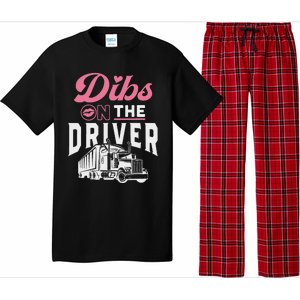 Dibs On The Driver Truckers Wife Girlfriend Trucking Trucks Pajama Set