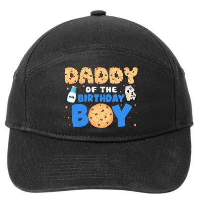 Daddy Of The Birthday Milk And Cookies 1st Birthday 7-Panel Snapback Hat