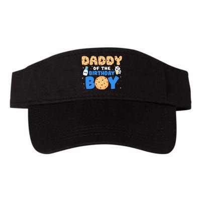 Daddy Of The Birthday Milk And Cookies 1st Birthday Valucap Bio-Washed Visor