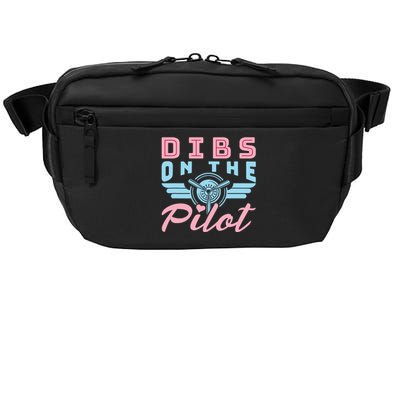 Dibs On The Pilot Airman Wife Airplane Pilot Wife Crossbody Pack