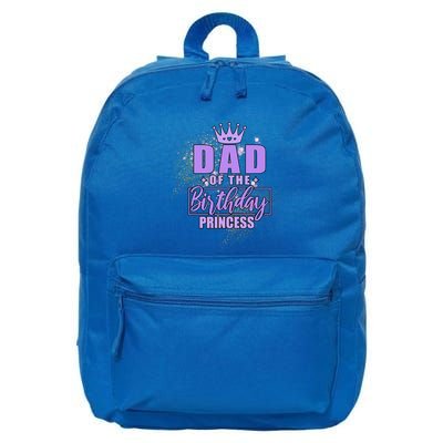 Dad Of The Birthday Princess 16 in Basic Backpack