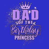 Dad Of The Birthday Princess Mesh Reversible Basketball Jersey Tank