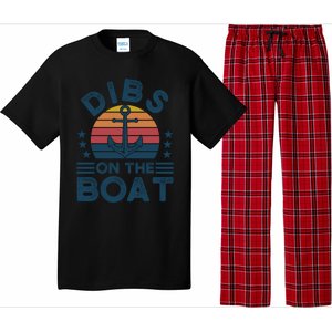 Dibs On The Boat Boats Boating Gift Pajama Set