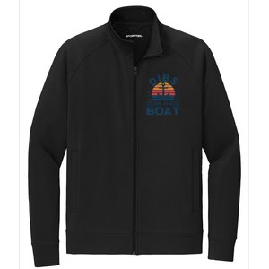 Dibs On The Boat Boats Boating Gift Stretch Full-Zip Cadet Jacket