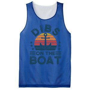 Dibs On The Boat Boats Boating Gift Mesh Reversible Basketball Jersey Tank