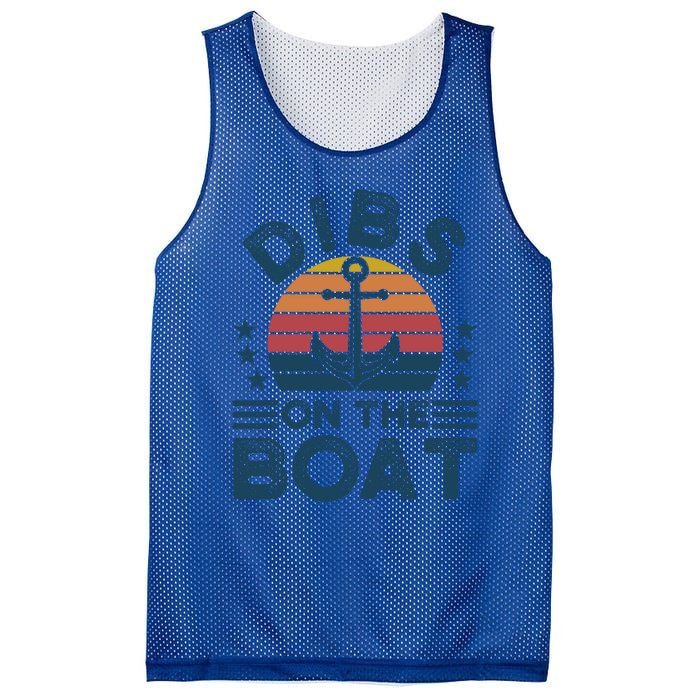 Dibs On The Boat Boats Boating Gift Mesh Reversible Basketball Jersey Tank