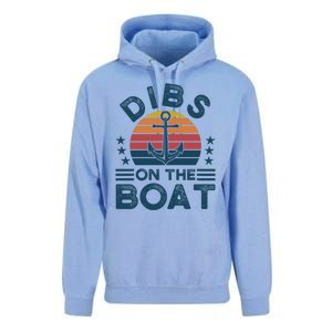 Dibs On The Boat Boats Boating Gift Unisex Surf Hoodie