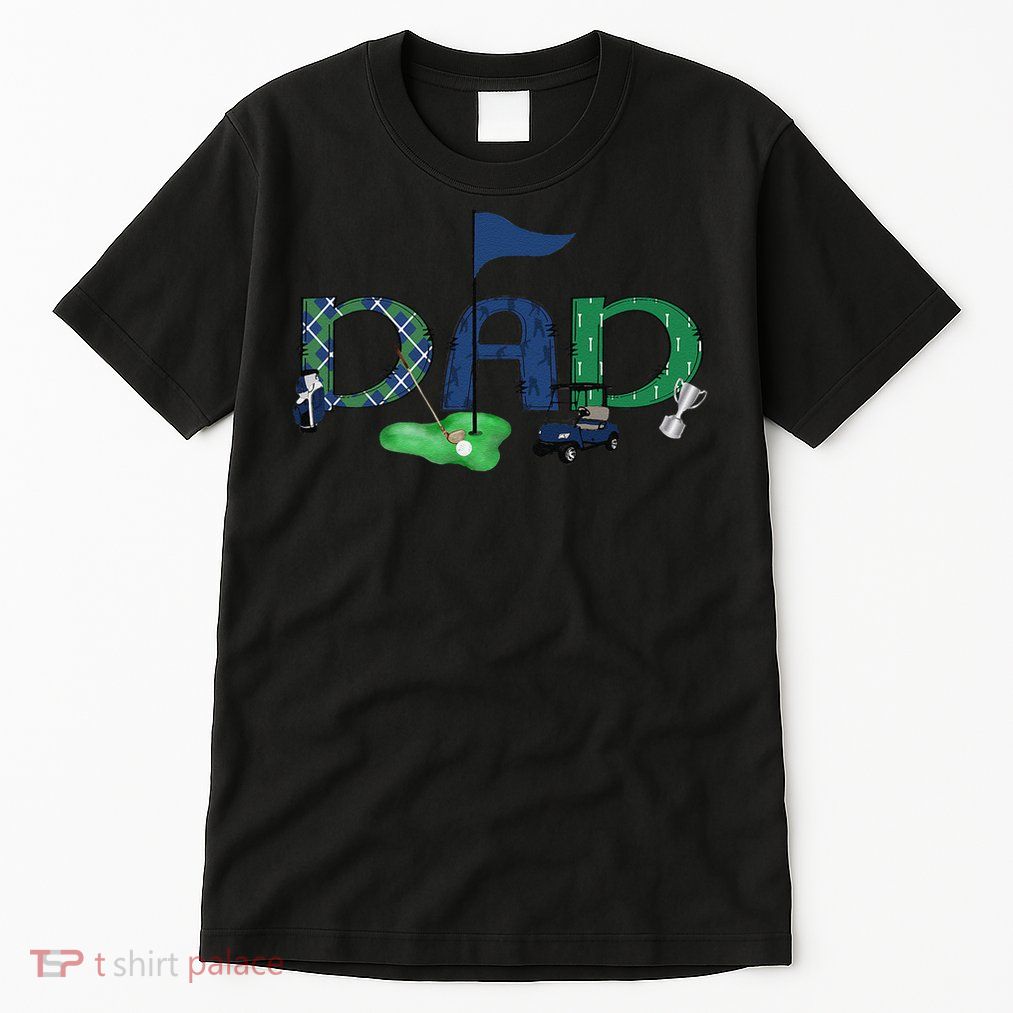 Dad Of The Birthday Hole in One Golf Sport Matching Gift Tall T-Shirt