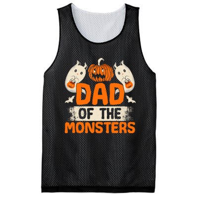 Dad Of The Monsters For Halloween Party Mesh Reversible Basketball Jersey Tank