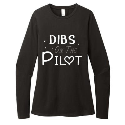 Dibs On The Pilot Gift Idea For Pilot Wife Pilot Girlfriend Womens CVC Long Sleeve Shirt