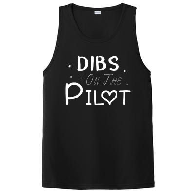 Dibs On The Pilot Gift Idea For Pilot Wife Pilot Girlfriend PosiCharge Competitor Tank