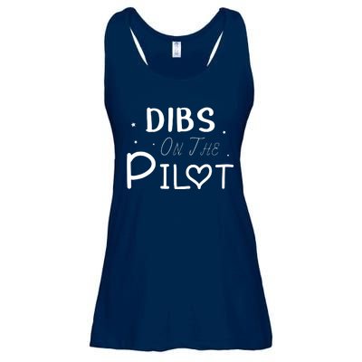 Dibs On The Pilot Gift Idea For Pilot Wife Pilot Girlfriend Ladies Essential Flowy Tank