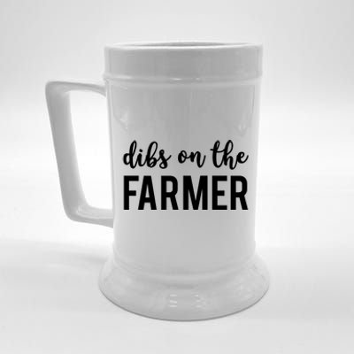 Dibs On The Farmer Funny Farmer's Wife Gift Beer Stein