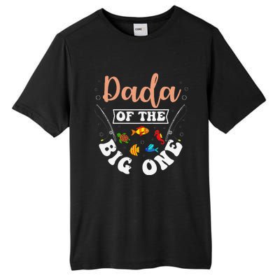 Dada Of The Big One Fishing Birthday Party Bday Celebration Tall Fusion ChromaSoft Performance T-Shirt