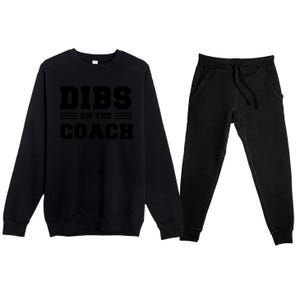 Dibs On The Coach Premium Crewneck Sweatsuit Set