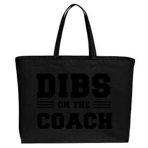 Dibs On The Coach Cotton Canvas Jumbo Tote