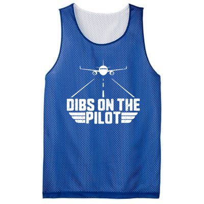 Dibs On The Pilot Aviation Aircraft Plane Friend Wife Gift Mesh Reversible Basketball Jersey Tank