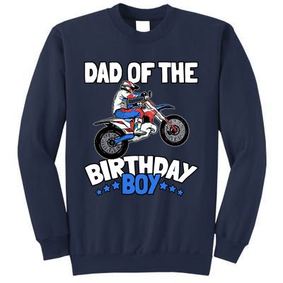 Dad Of The Birthday Boy Funny Dirt Bike Motocross Gift Sweatshirt