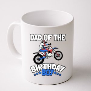 Dad Of The Birthday Boy Funny Dirt Bike Motocross Gift Coffee Mug