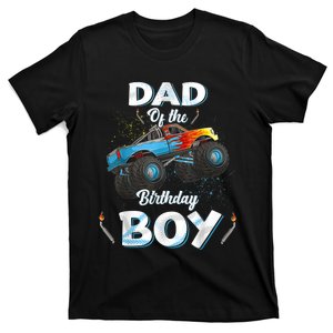 Dad Of The Birthday Boy Monster Truck Bday  Daddy Papa T-Shirt