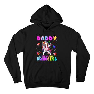 Daddy of the Birthday Princess Dabbing Unicorn Dad Hoodie