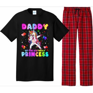 Daddy of the Birthday Princess Dabbing Unicorn Dad Pajama Set