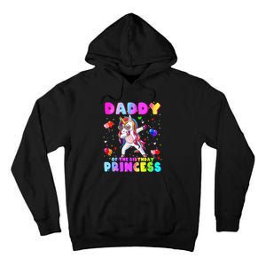 Daddy of the Birthday Princess Dabbing Unicorn Dad Tall Hoodie