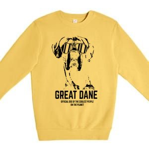 Dog Of The Coolest Pup Lover Premium Crewneck Sweatshirt