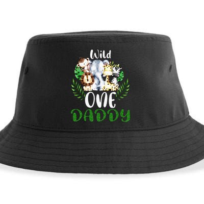 Daddy Of The Wild One Zoo Birthday Safari Jungle Animal Sustainable Bucket Hat