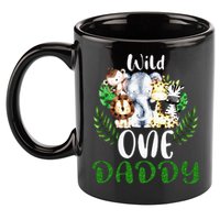 Daddy Of The Wild One Zoo Birthday Safari Jungle Animal 11oz C Handle Ceramic Mug