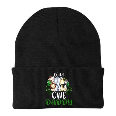 Daddy Of The Wild One Zoo Birthday Safari Jungle Animal Beanie