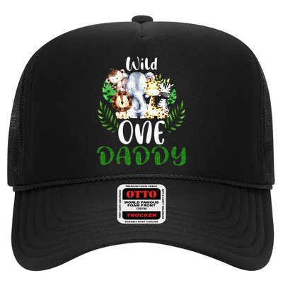 Daddy Of The Wild One Zoo Birthday Safari Jungle Animal Trucker Hat