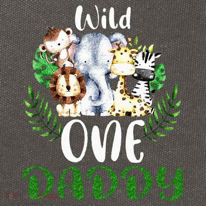 Daddy Of The Wild One Zoo Birthday Safari Jungle Animal Cotton Canvas Backpack