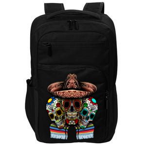 Day Of The Dead Tri Sugar Skulls Impact Tech Backpack