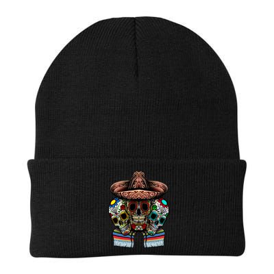 Day Of The Dead Tri Sugar Skulls Beanie