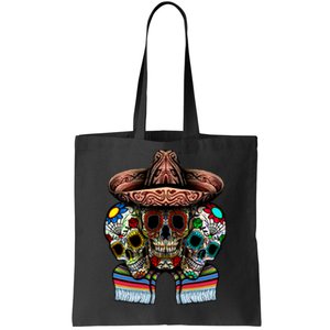 Day Of The Dead Tri Sugar Skulls Tote Bag