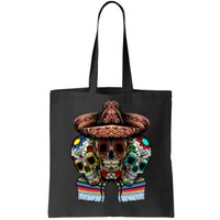 Day Of The Dead Tri Sugar Skulls Tote Bag