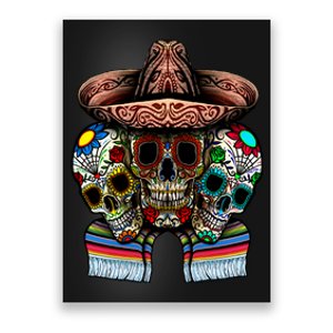 Day Of The Dead Tri Sugar Skulls Poster