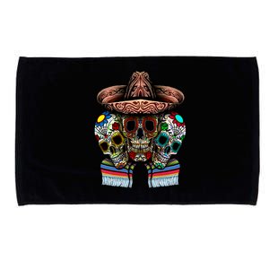 Day Of The Dead Tri Sugar Skulls Microfiber Hand Towel