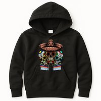 Day Of The Dead Tri Sugar Skulls Kids Hoodie