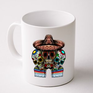 Day Of The Dead Tri Sugar Skulls Coffee Mug