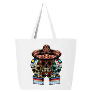 Day Of The Dead Tri Sugar Skulls 25L Jumbo Tote