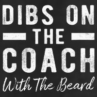 Dibs On The Coach With The Beard Coachs Wife Gift Adult Drive Performance Visor