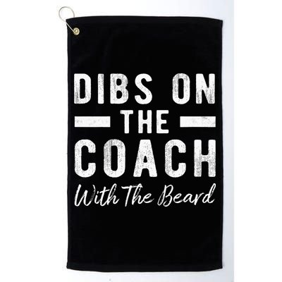 Dibs On The Coach With The Beard Coachs Wife Gift Golf Towel